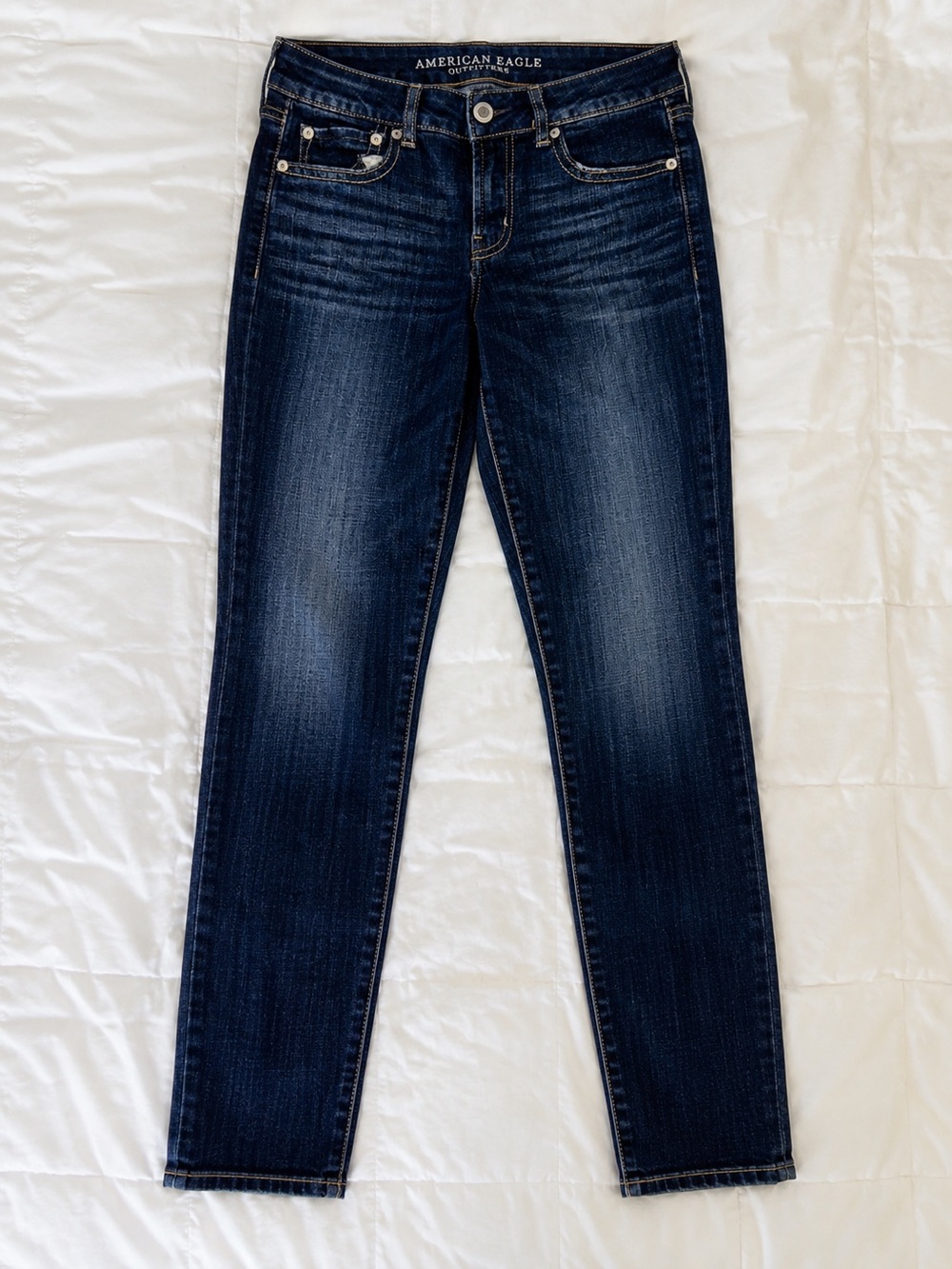 NWOT American Eagle Outfitters Women's Dark Fav Boyfriend Stretch Skinny Jeans